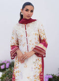 Farah Talib Aziz | Zaza Prints 24 | SANGRIA TRELLIS SHIRT AND DUPATTA - Pakistani Designer Dress - by Farah Talib Aziz | Type: Luxury - 100% Original at Saira Sultan