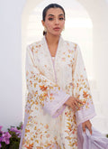 Farah Talib Aziz | Zaza Prints 24 | AMETHYST TRELLIS SHIRT AND DUPATTA - Pakistani Designer Dress - by Farah Talib Aziz | Type: Luxury - 100% Original at Saira Sultan