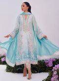 Farah Talib Aziz | Zaza Prints 24 | CYAN OMBRE SHIRT AND DUPATTA - Pakistani Designer Dress - by Farah Talib Aziz | Type: Luxury - 100% Original at Saira Sultan