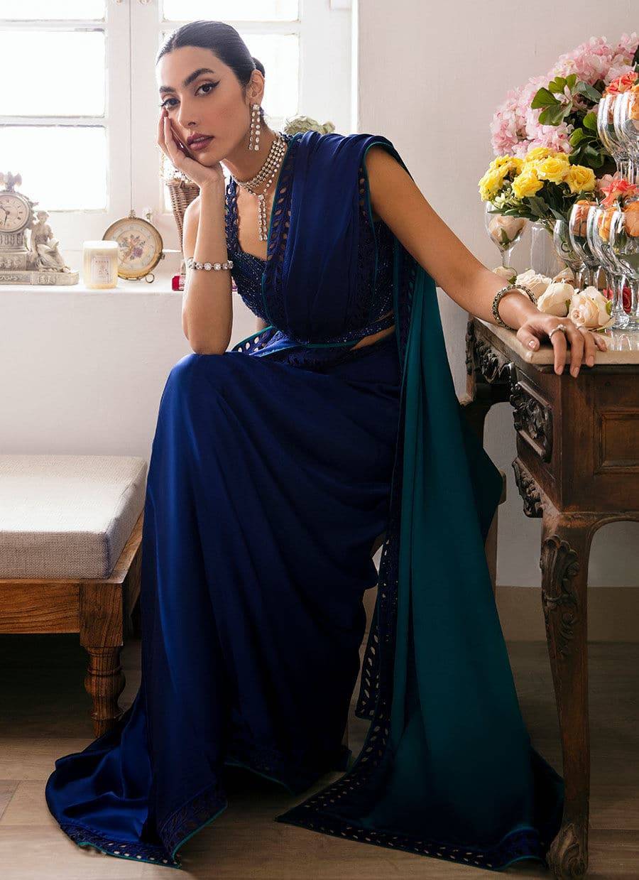 Farah Talib Aziz | Mayna Festive Luxe | ALMA OMBRE - Pakistani Designer Dress - by Farah Talib Aziz | Type: Bridal - 100% Original at Saira Sultan