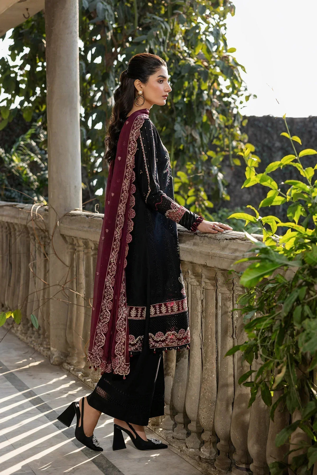 Farasha | Bahaar Embroidered Lawn | Twilight Bloom -  Farasha Luxury -  Saira Sultan