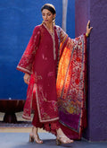 Farah Talib Aziz | Suay Lawn 24 | ENZO RED - Pakistani Designer Dress - by Farah Talib Aziz | Type: Luxury - 100% Original at Saira Sultan