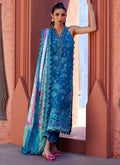 Farah Talib Aziz | Suay Lawn 24 | MOANNA TEAL - Pakistani Designer Dress - by Farah Talib Aziz | Type: Luxury - 100% Original at Saira Sultan