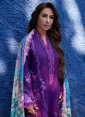 Farah Talib Aziz | Suay Lawn 24 | YURI PURPLE - Pakistani Designer Dress - by Farah Talib Aziz | Type: Luxury - 100% Original at Saira Sultan