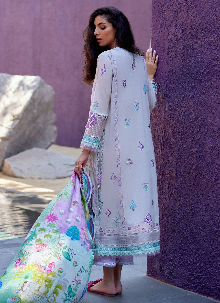 Farah Talib Aziz | Suay Lawn 24 | ZOELLA GREY - Pakistani Designer Dress - by Farah Talib Aziz | Type: Luxury - 100% Original at Saira Sultan