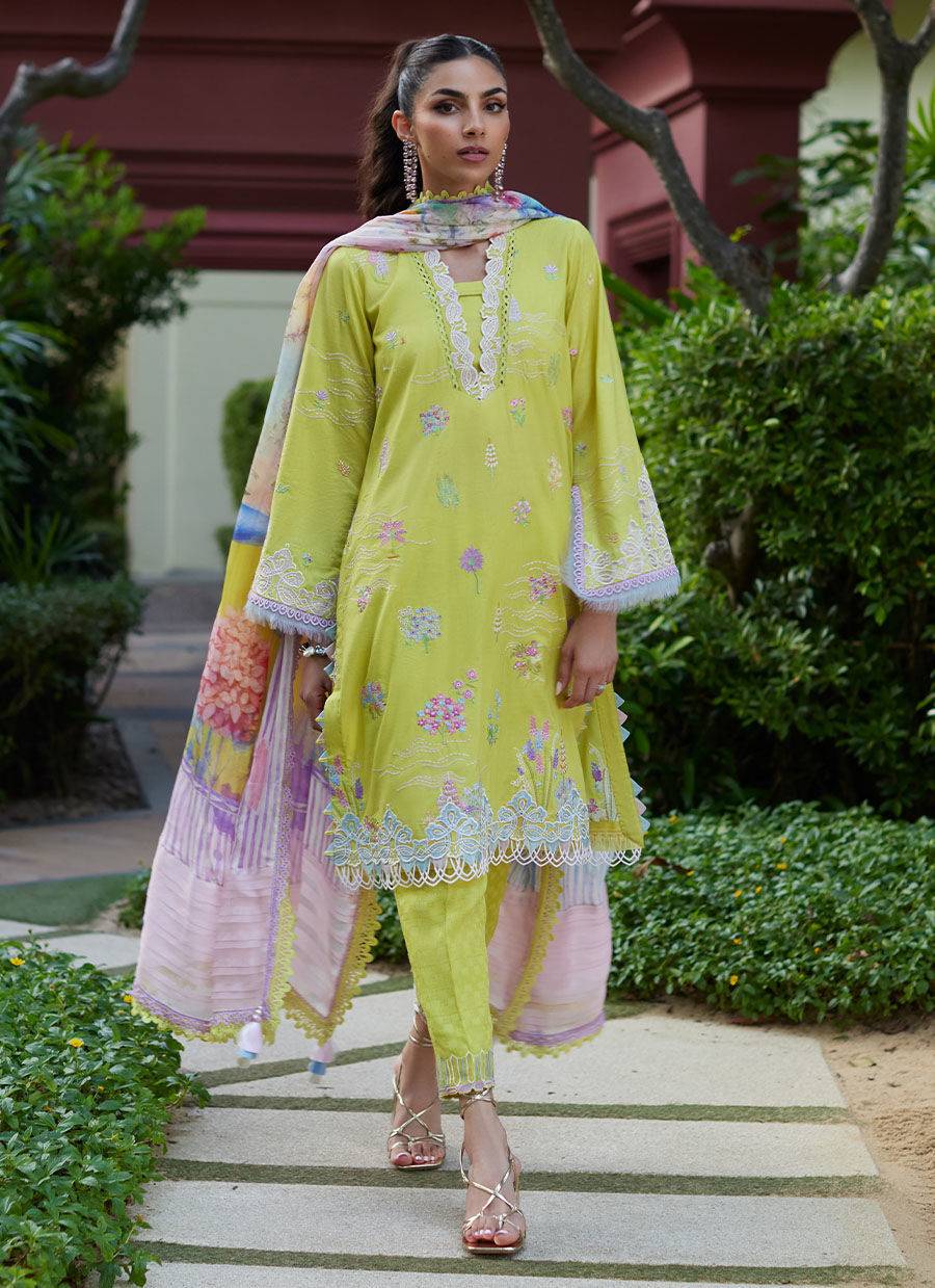 Farah Talib Aziz | Suay Lawn 24 | KELAYA KIWI - Pakistani Designer Dress - by Farah Talib Aziz | Type: Luxury - 100% Original at Saira Sultan