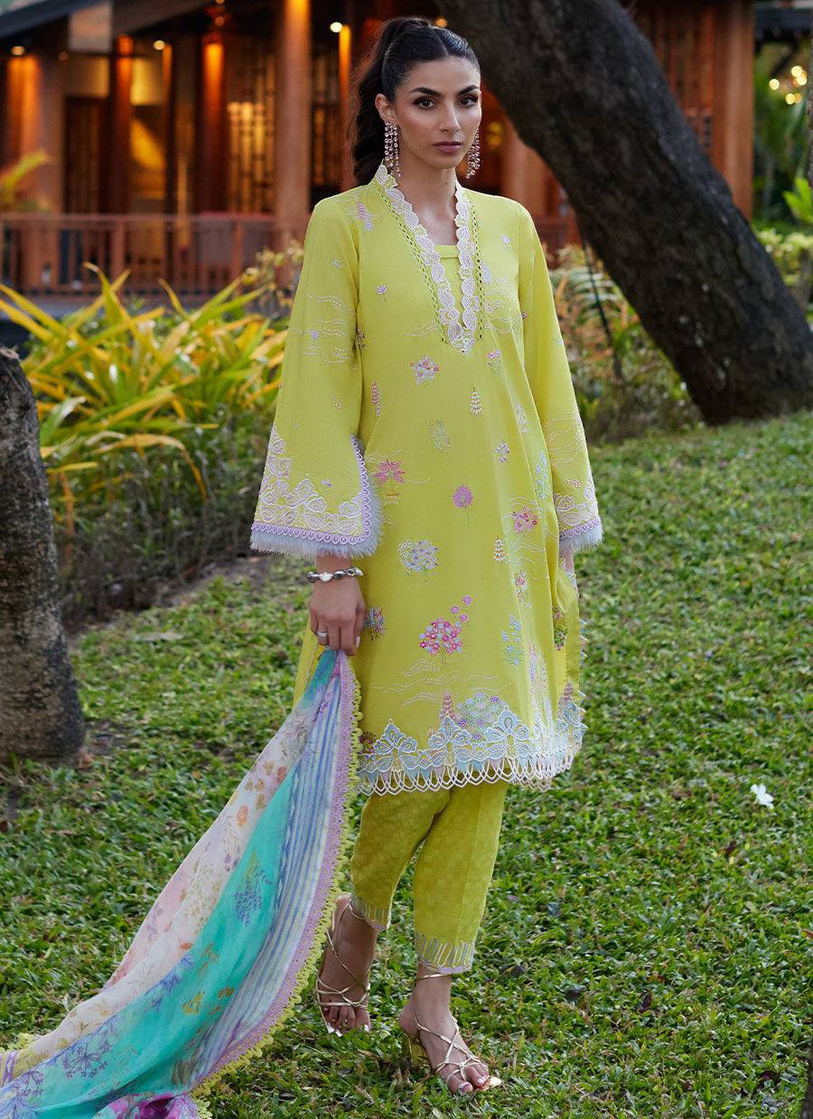 Farah Talib Aziz | Suay Lawn 24 | KELAYA KIWI - Pakistani Designer Dress - by Farah Talib Aziz | Type: Luxury - 100% Original at Saira Sultan