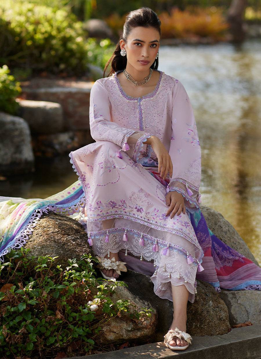 Farah Talib Aziz | Suay Lawn 24 | IZUMI PINK - Pakistani Designer Dress - by Farah Talib Aziz | Type: Luxury - 100% Original at Saira Sultan