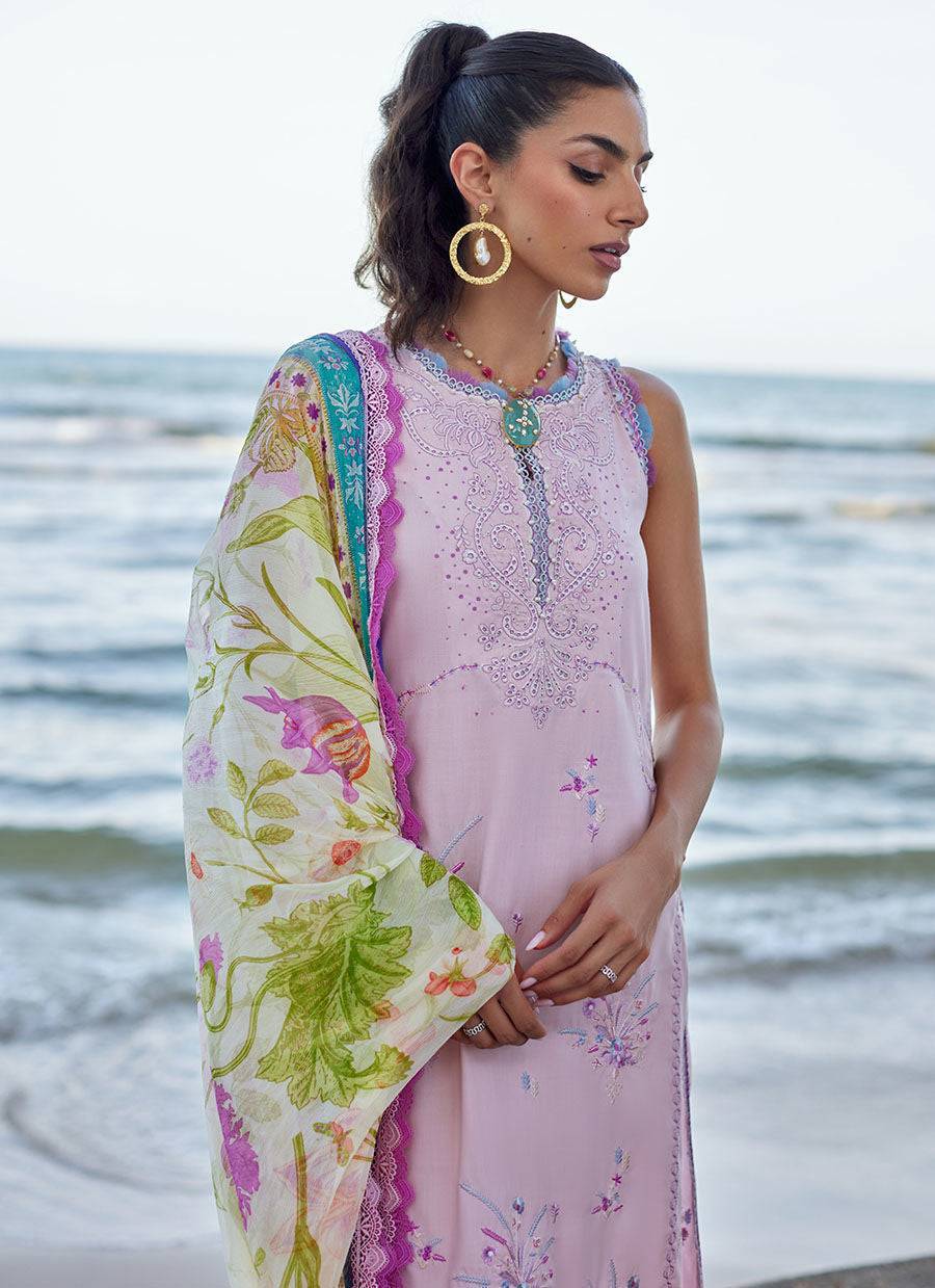 Farah Talib Aziz | Suay Lawn 24 | IZUMI PINK - Pakistani Designer Dress - by Farah Talib Aziz | Type: Luxury - 100% Original at Saira Sultan