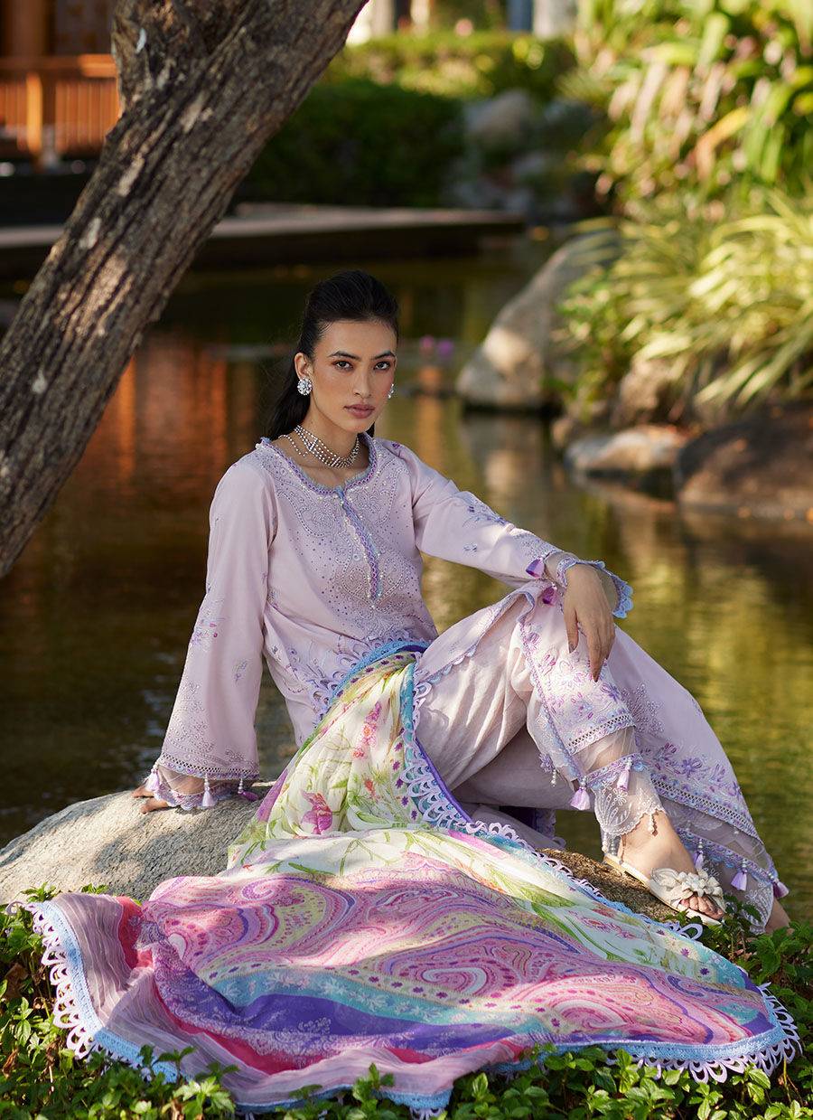Farah Talib Aziz | Suay Lawn 24 | IZUMI PINK - Pakistani Designer Dress - by Farah Talib Aziz | Type: Luxury - 100% Original at Saira Sultan