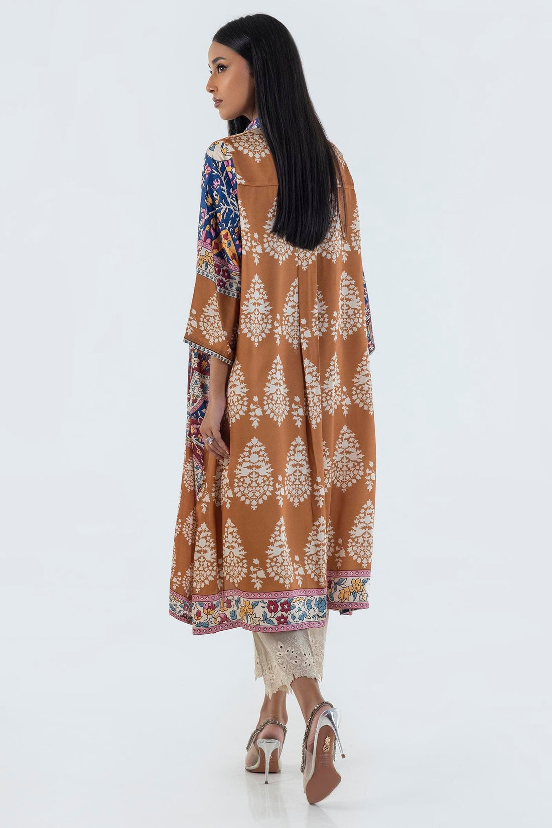 Sana Safinaz | Silk Tunics | FW24STP801 S Multicolor Poly Satin