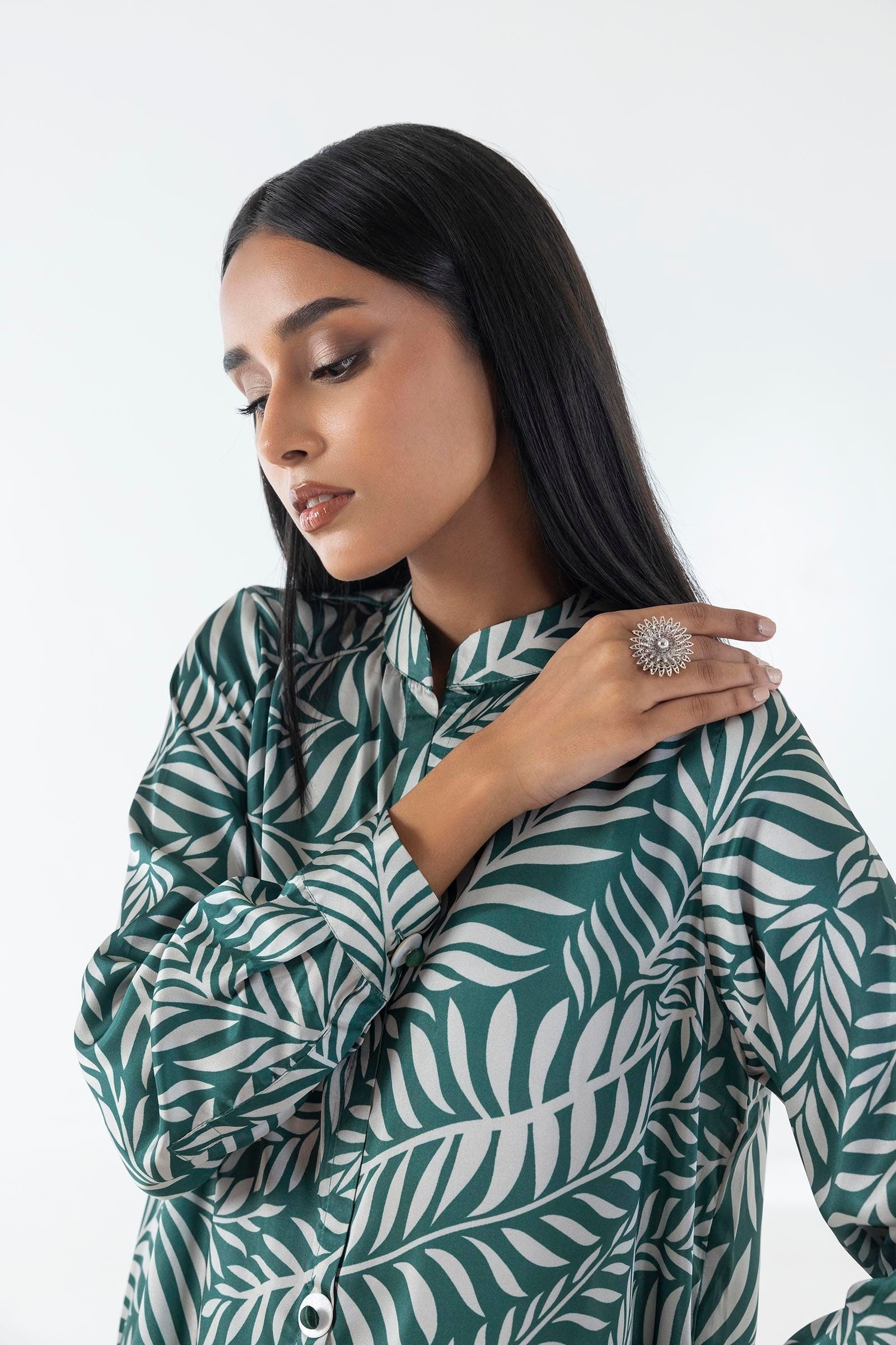 Sana Safinaz | Silk Tunics | FW24STP804P2T L Multicolor Poly Satin