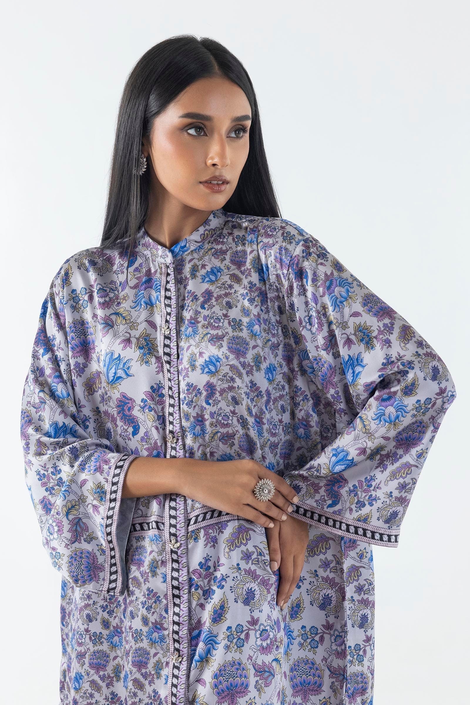 Sana Safinaz | Silk Tunics | FW24STP808P2T L Multicolor Poly Satin