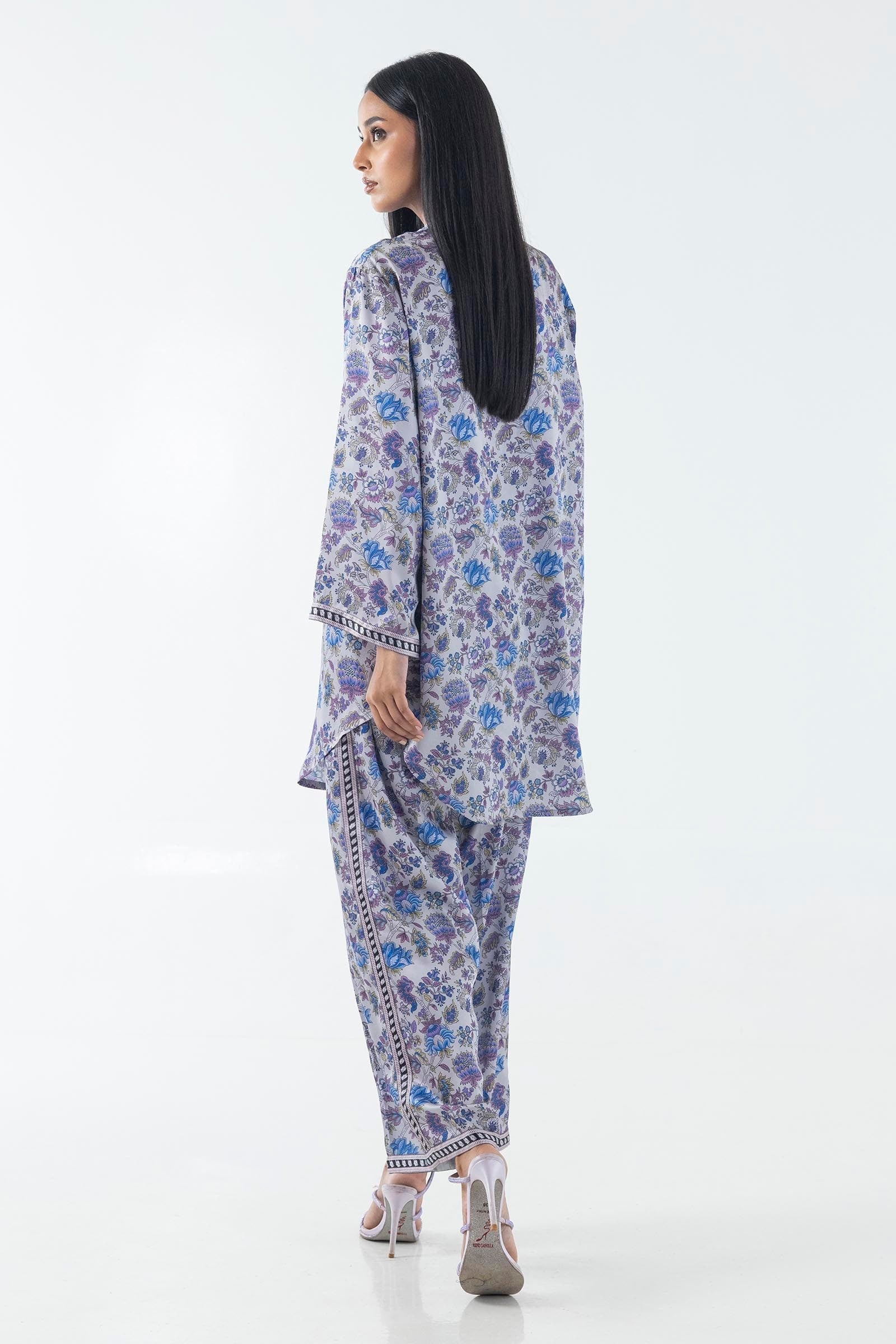 Sana Safinaz | Silk Tunics | FW24STP808P2T M Multicolor Poly Satin
