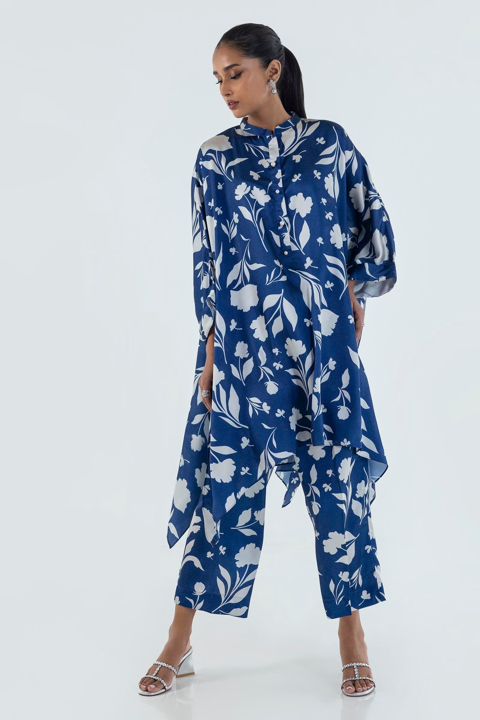 Sana Safinaz | Silk Tunics | FW24STP819P2T L Multicolor Poly Satin