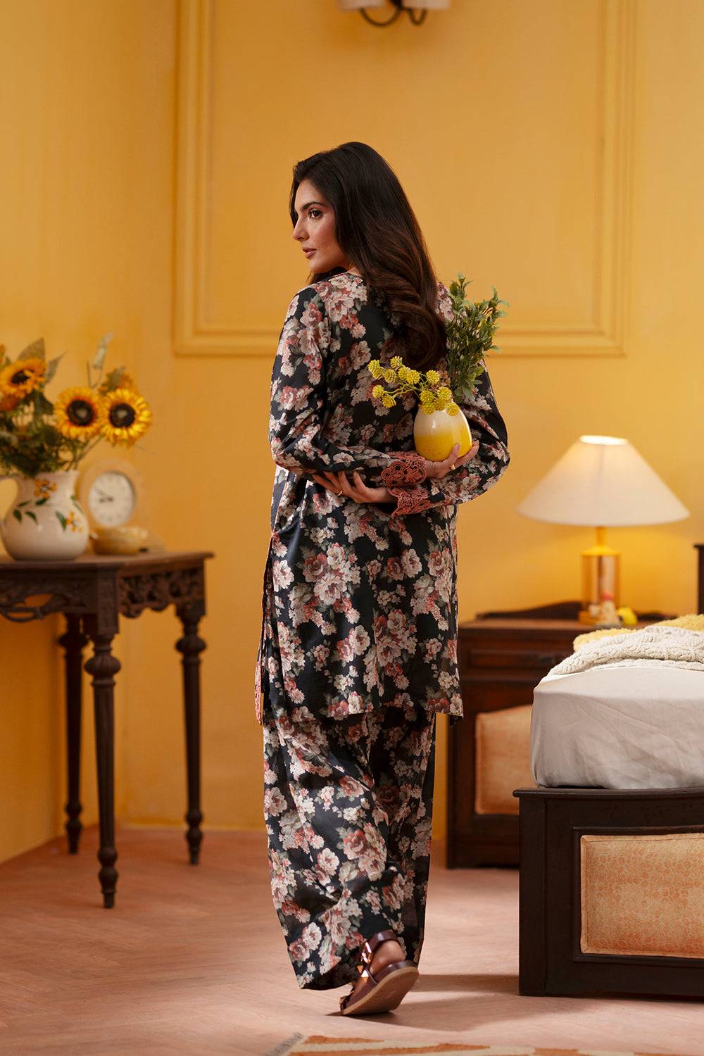 Saira Rizwan | Joolie Co ords | CHARCOAL-JBP25-02 - Pakistani Designer Dress - by Saira Rizwan - Type : Ladies Clothes - 100% Original at Saira Sultan