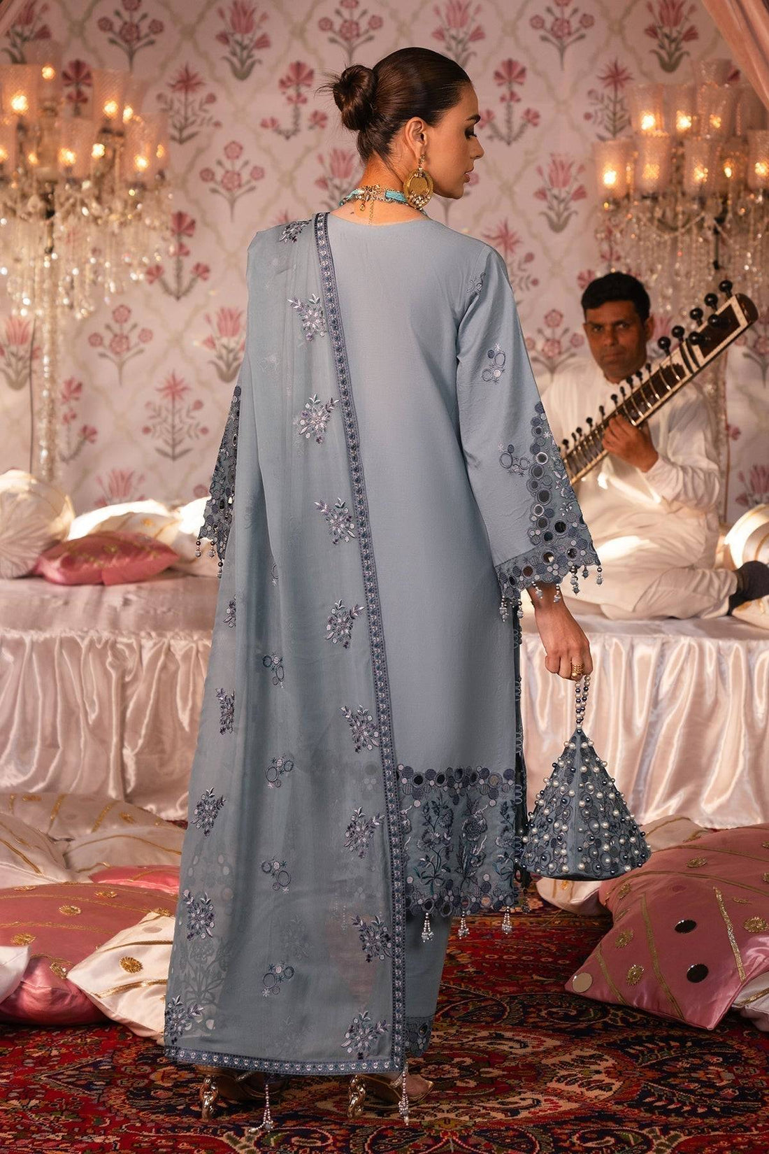 Alizeh | Rawayat Luxury Lawn 24 | Sahiba - Pakistani Designer Dress - by Alizeh | Type: Luxury - 100% Original at Saira Sultan