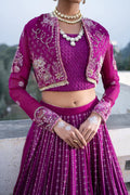 Ittehad | Dilruba Wedding Formals | ESDR77-SUT-PUP - Pakistani Designer Dress - by Ittehad | Type: Bridal - 100% Original at Saira Sultan