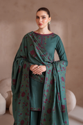 Iznik | Exclusive Winter | UE-370 L Teal Green Khaddar