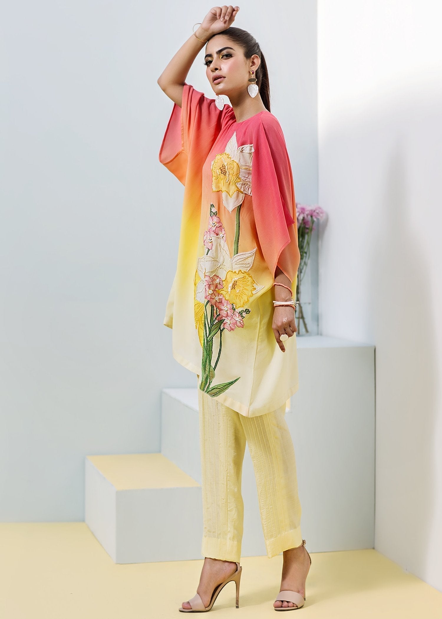 Hana | Daffodils Ready to Wear | Tahiti Bulb S Yellow Raw Silk