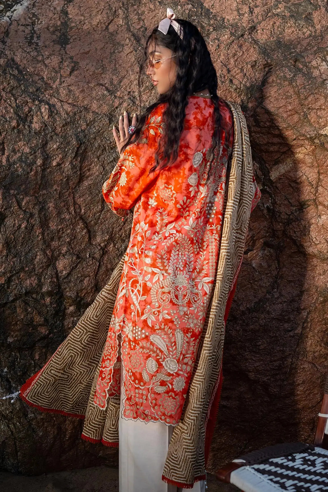 Sana Safinaz | Mahay Spring 24 | H241-018A-2BG - Pakistani Designer Dress - by Sana Safinaz | Type: Luxury - 100% Original at Saira Sultan