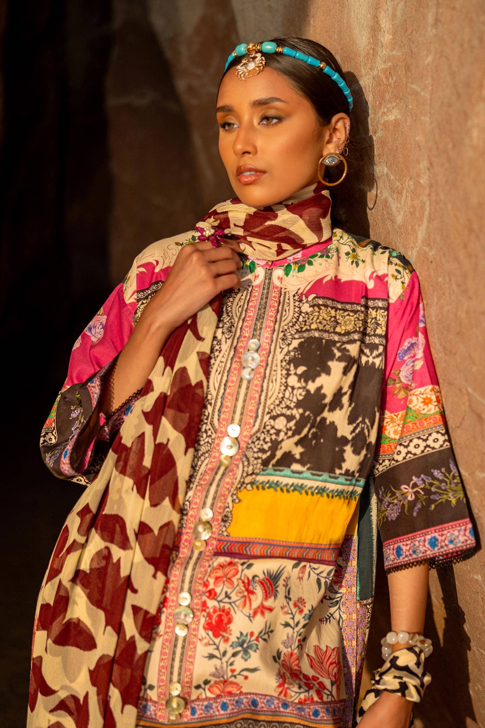 Sana Safinaz | Mahay Spring 24 | H241-027A-2I - Pakistani Designer Dress - by Sana Safinaz | Type: Luxury - 100% Original at Saira Sultan