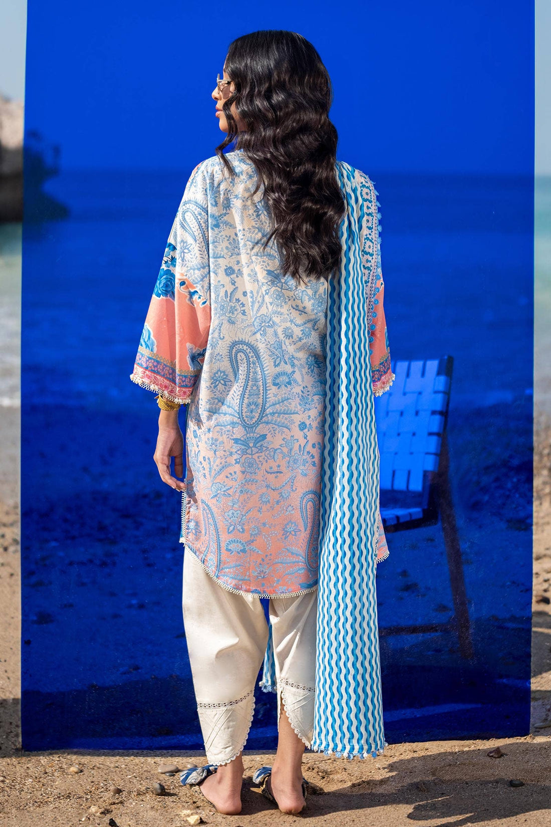 Sana Safinaz | Mahay Spring 24 | H241-028B-2BG - Pakistani Designer Dress - by Sana Safinaz | Type: Luxury - 100% Original at Saira Sultan
