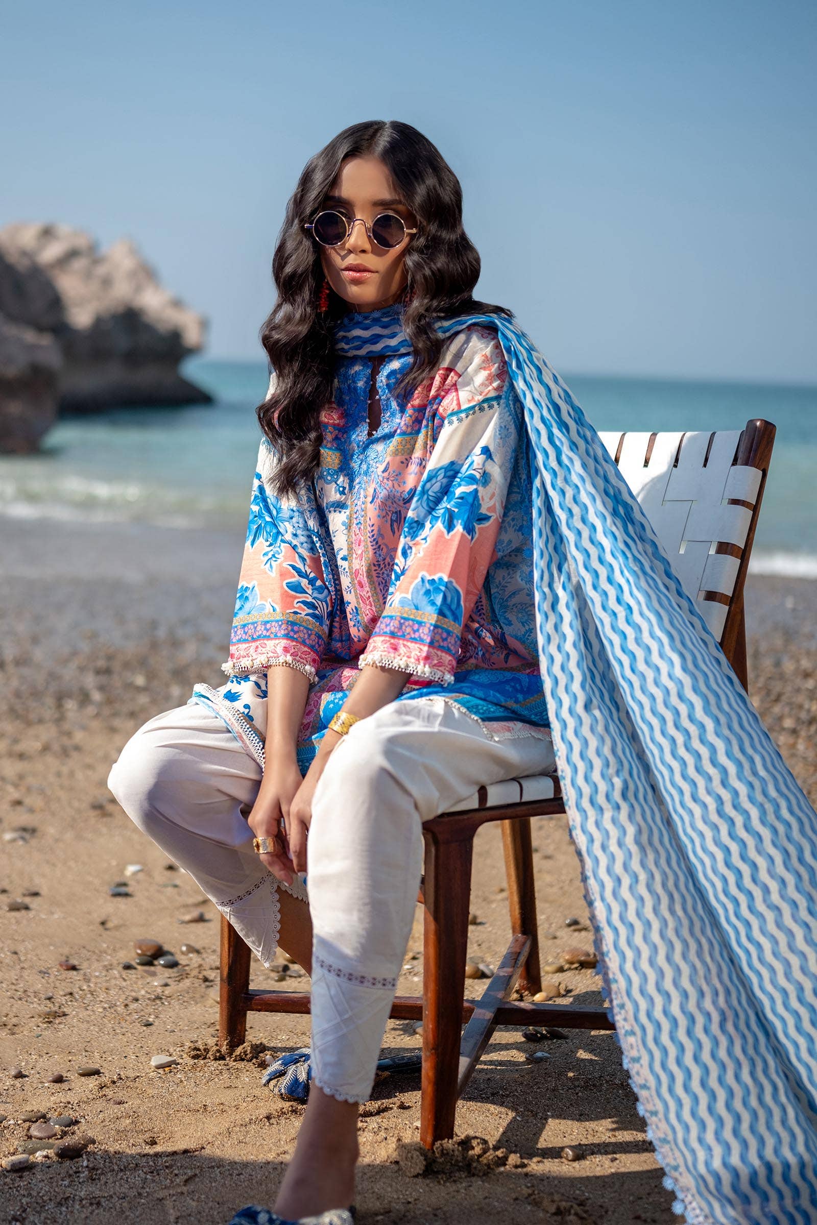 Sana Safinaz | Mahay Spring 24 | H241-028B-2BG - Pakistani Designer Dress - by Sana Safinaz | Type: Luxury - 100% Original at Saira Sultan