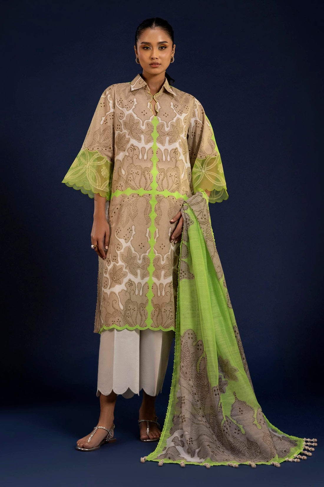 Sana Safinaz | Mahay Spring 25 | H251-004B-2DD - Pakistani Designer Dress - by Sana Safinaz - Type : Ladies Clothes - 100% Original at Saira Sultan