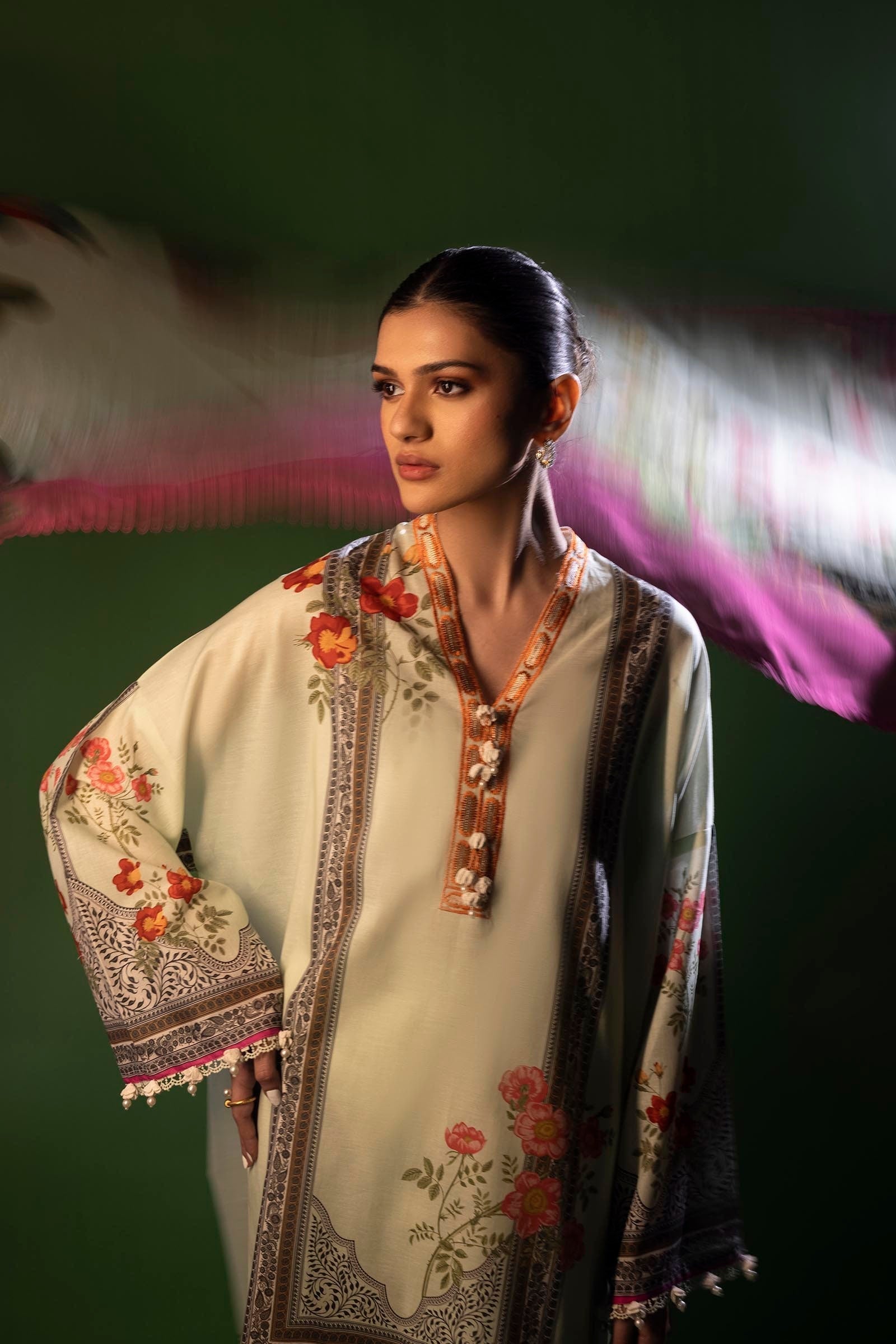 Sana Safinaz | Mahay Spring 25 | A-09 M Pastel Mint Lawn