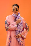 Sana Safinaz | Mahay Summer 25 | 001B M Salmon Pink Lawn