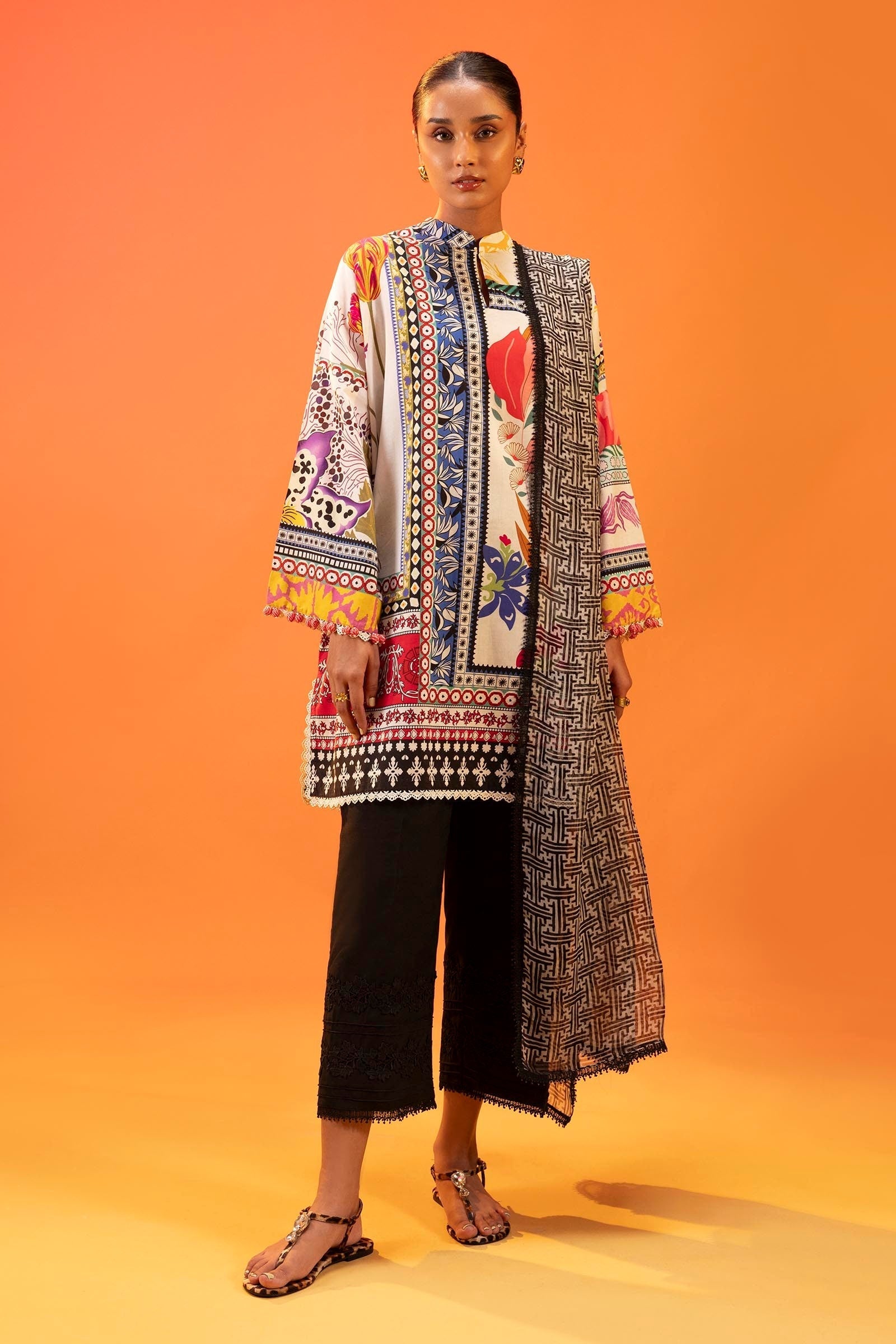 Sana Safinaz | Mahay Summer 25 | 002A XS White Lawn