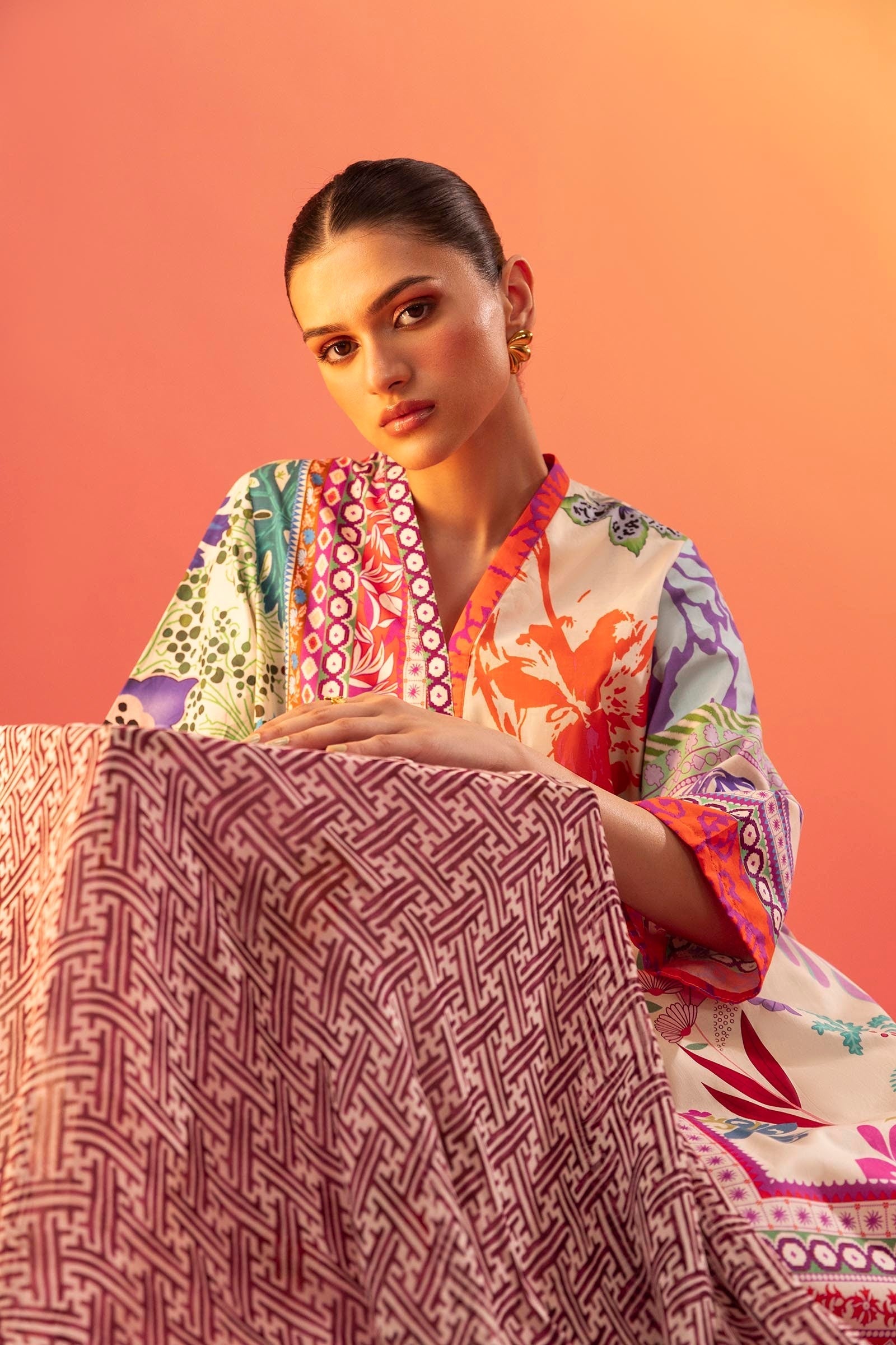 Sana Safinaz | Mahay Summer 25 | 002B M Off White Lawn