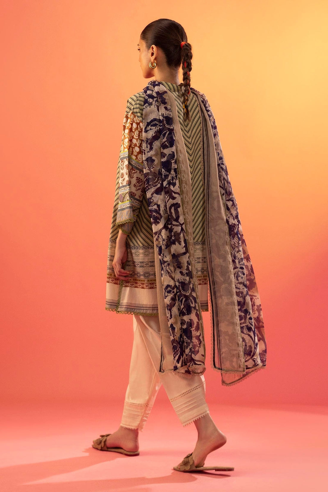 Sana Safinaz | Mahay Summer 25 | 006A XS Beige Lawn