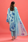 Sana Safinaz | Mahay Summer 25 | 007A S Ice Blue Lawn