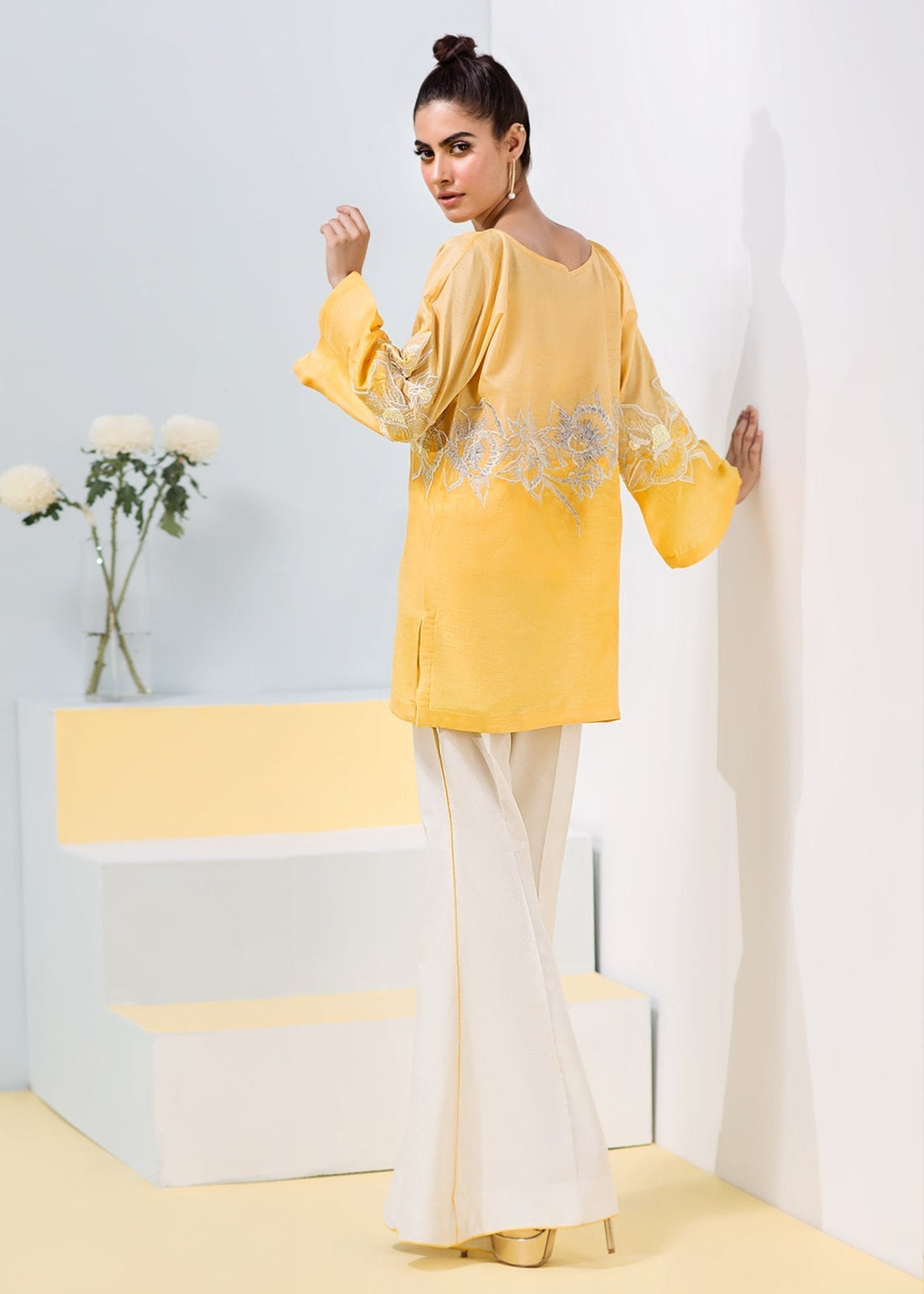 Hana | Daffodils Ready to Wear | Quail XS Yellow Raw Silk