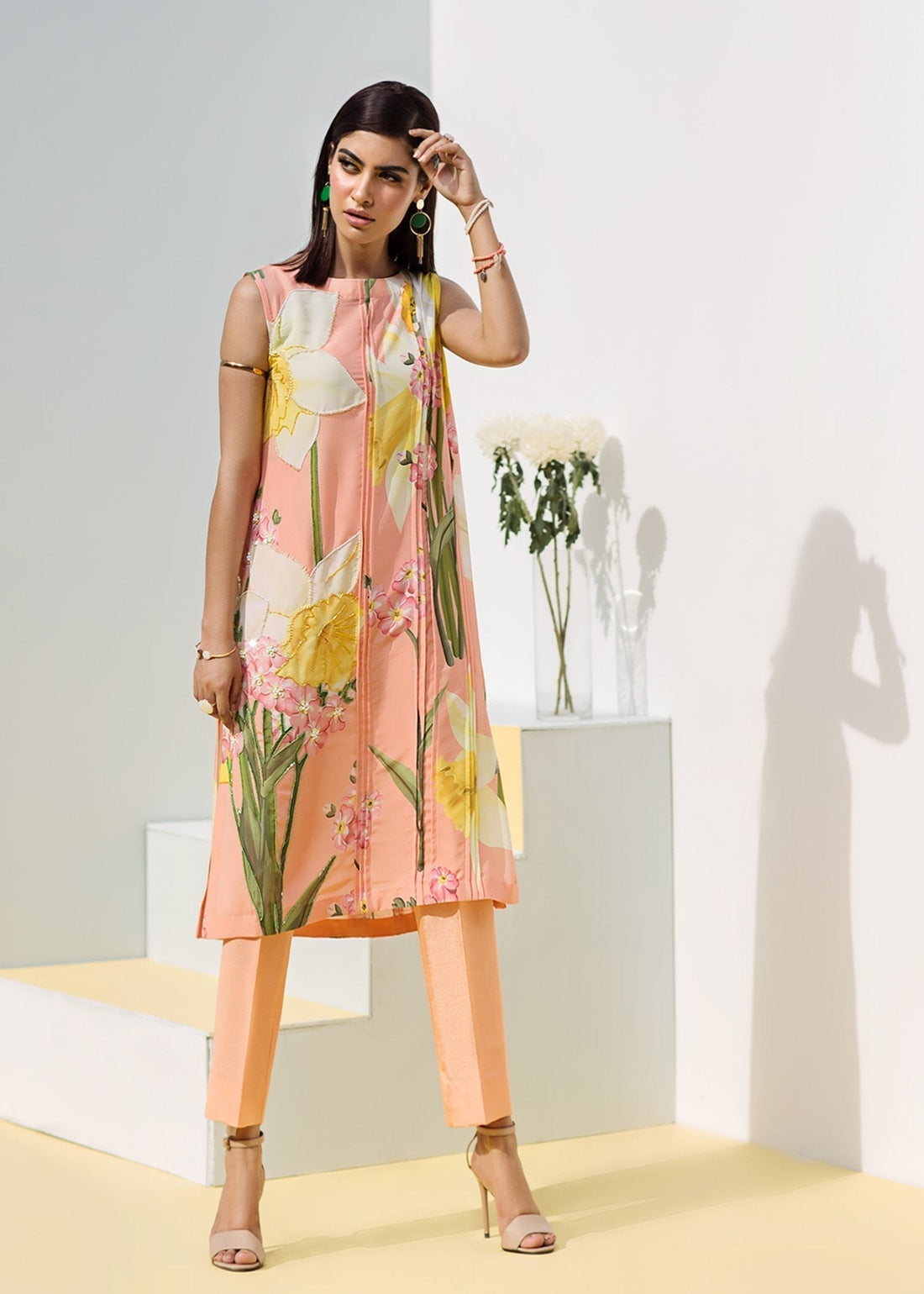 Hana | Daffodils Ready to Wear | Peach Merlin XS Peach Pink Raw Silk