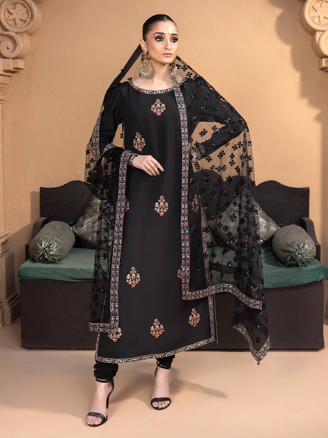 Hem Stitch | Raw Silk Edit 25 | Haya - Pakistani Designer Dress - by Hemstitch | Type: Ladies Clothes - 100% Original at Saira Sultan