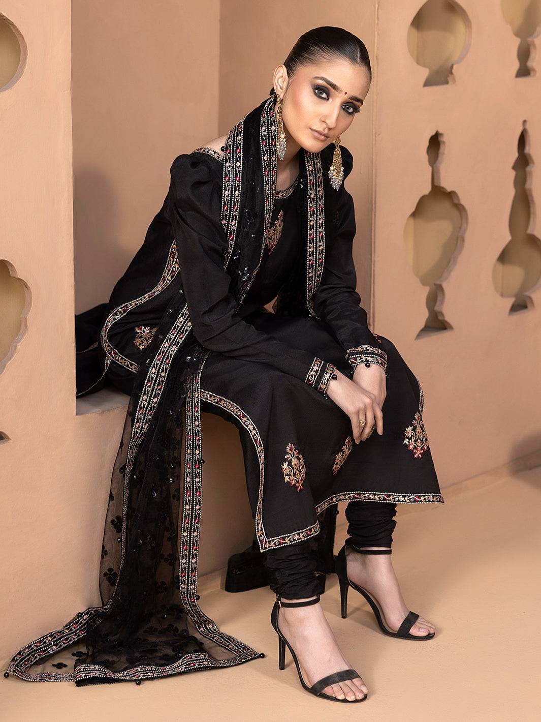 Hem Stitch | Raw Silk Edit 25 | Haya - Pakistani Designer Dress - by Hemstitch | Type: Ladies Clothes - 100% Original at Saira Sultan
