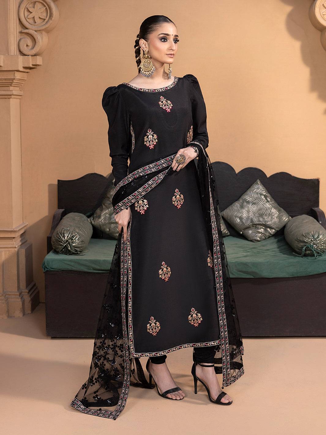 Hem Stitch | Raw Silk Edit 25 | Haya - Pakistani Designer Dress - by Hemstitch | Type: Ladies Clothes - 100% Original at Saira Sultan