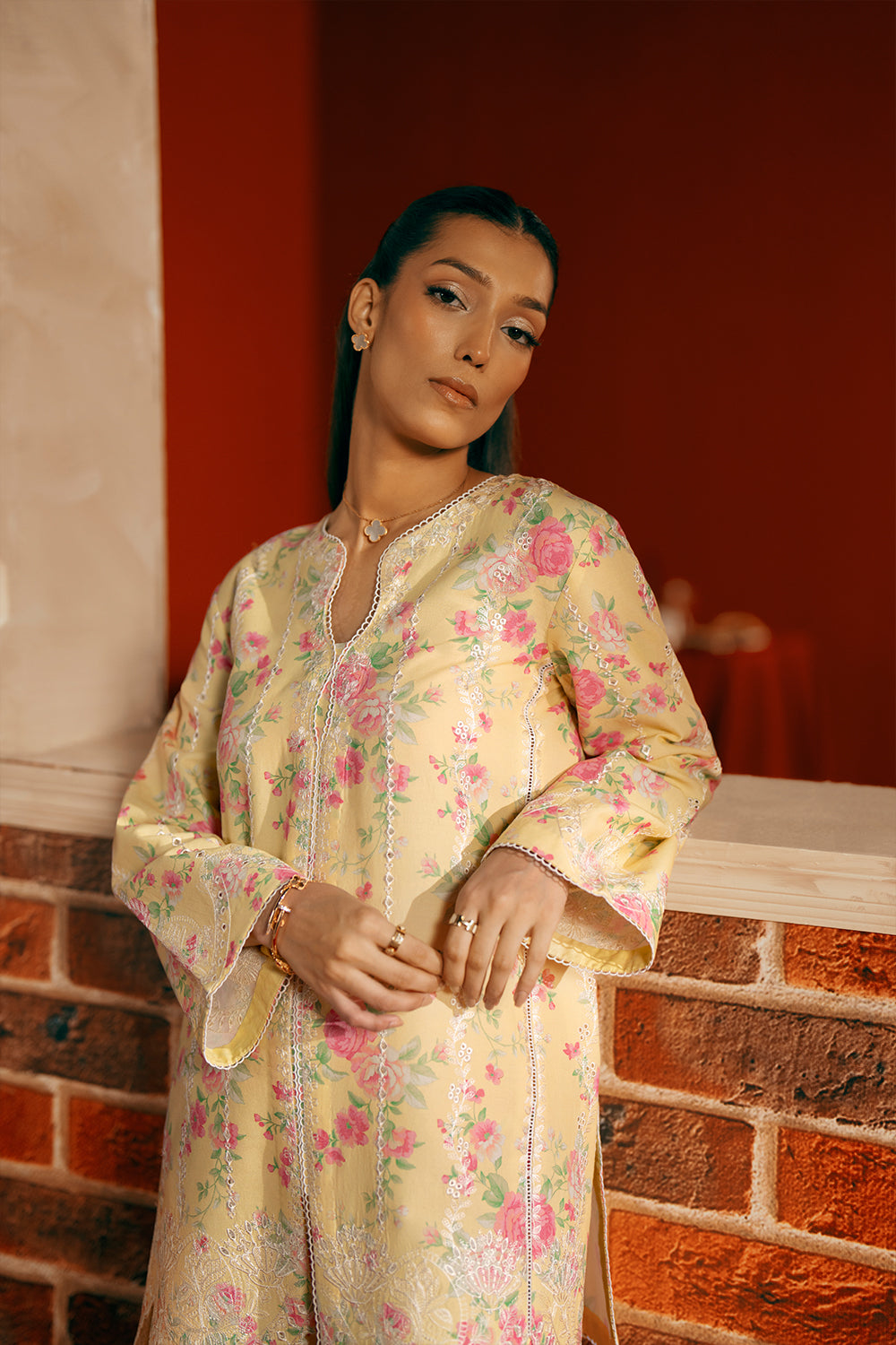 Saira Rizwan | Joolie Co ords | YELLOW-JBP25-01 - Pakistani Designer Dress - by Saira Rizwan - Type : Ladies Clothes - 100% Original at Saira Sultan