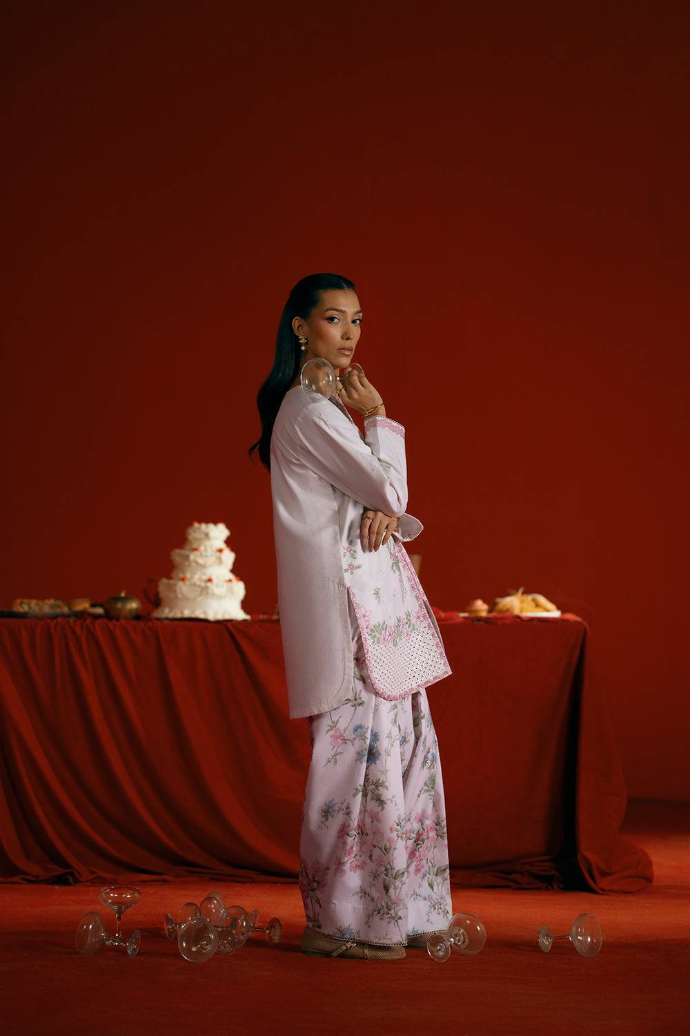 Saira Rizwan | Joolie Co ords |JOOLIE WHITE - JBP25-07 - Pakistani Designer Dress - by Saira Rizwan - Type : Ladies Clothes - 100% Original at Saira Sultan
