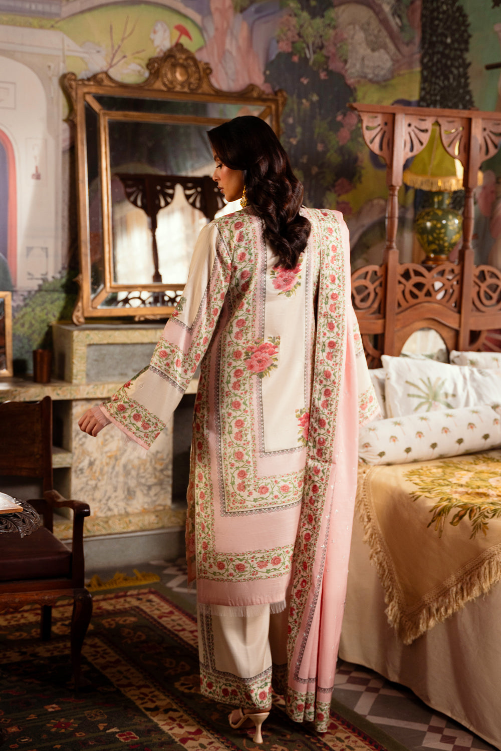 Saira Rizwan | Dahini Silk Pret | ADELIA -SRLP07-25 XS Beige Raw Silk