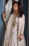 Maya | Mehr o Mah Formals | VARENA L White Cotton Net