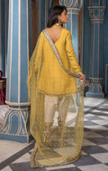 Maya | Mehr o Mah Formals | EYRZA S Yellow Korean Raw Silk