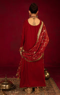 Maya | Raazi Velvet 24 | IMROZ S Maroon Velvet