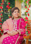 Mahgul | Dilara Formals | Fakhra S Hot Pink Organza