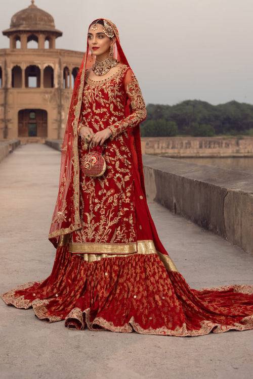 Maya | Wedding Formal Ulfat | SURKH - Pakistani Designer Dress - by Maya | Type: Bridal - 100% Original at Saira Sultan