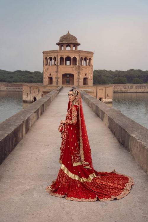 Maya | Wedding Formal Ulfat | SURKH - Pakistani Designer Dress - by Maya | Type: Bridal - 100% Original at Saira Sultan