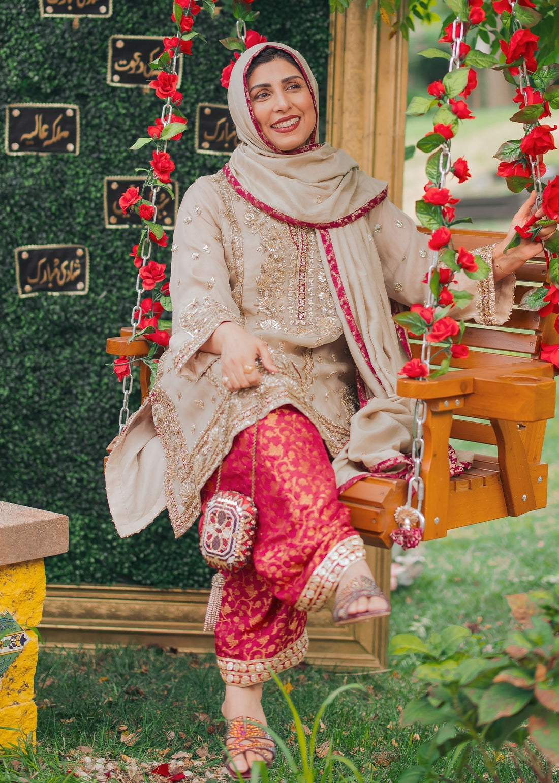 Mahgul | Dilara Formals | Rafia XS Ivory Organza